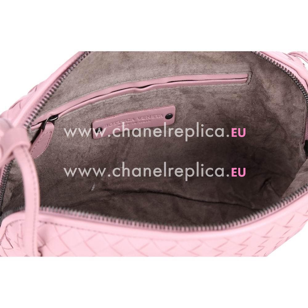 Bottega Veneta Crossbody Nappa Woven Shouldbag Pink B6110404