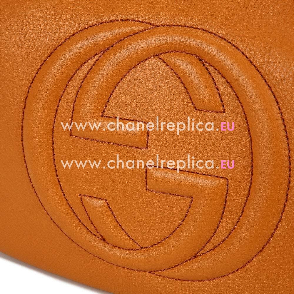 Gucci Soho GG Caviar Calfskin Bag Orange G5623523