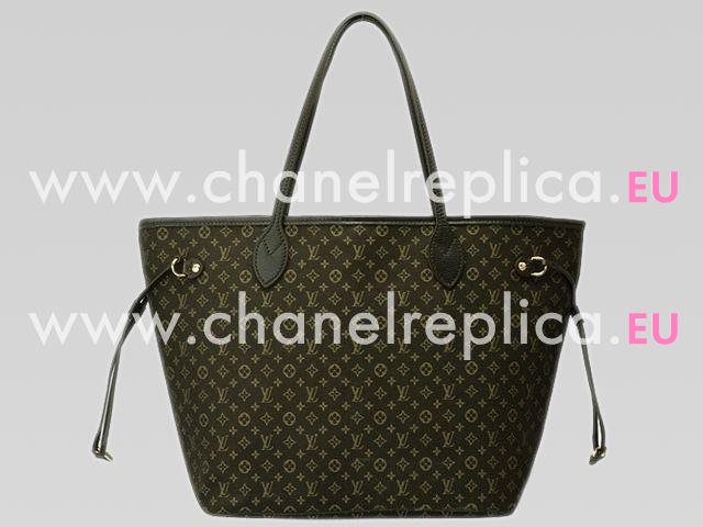 Louis Vuitton Monogram Idylle Neverfull MM Fusain M40513