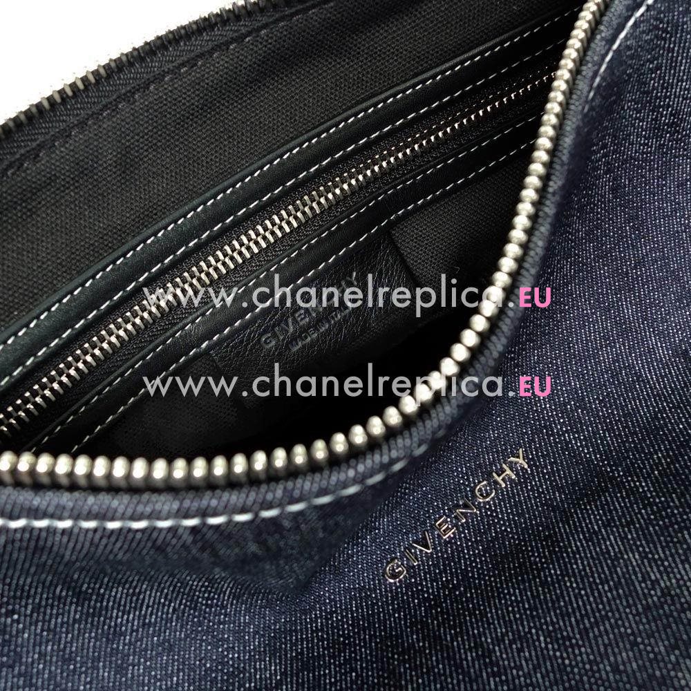 Givenchy Antigona Goatskin Bag In Deep Blue Gi6112012