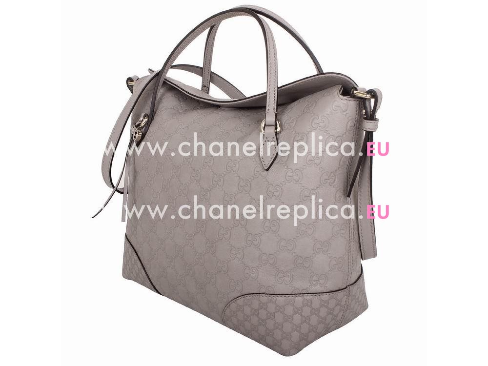 Gucci Emily Guccissima GG Calfskin Bag In Gray G353120