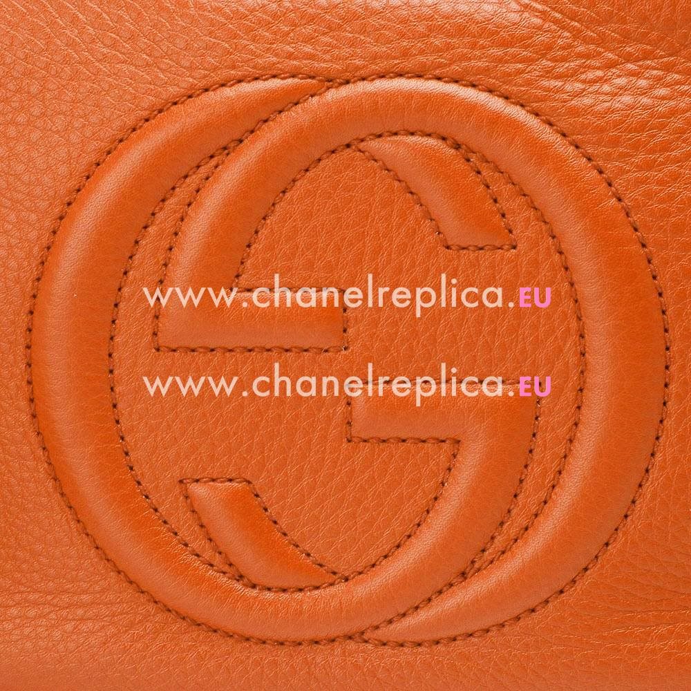 Gucci Soho Disco Calfskin Bag In Orange G5594625