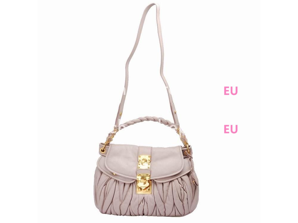 Miu Miu Matelasse Lux Nappa Leather Hobo Bag In Nude RR1300