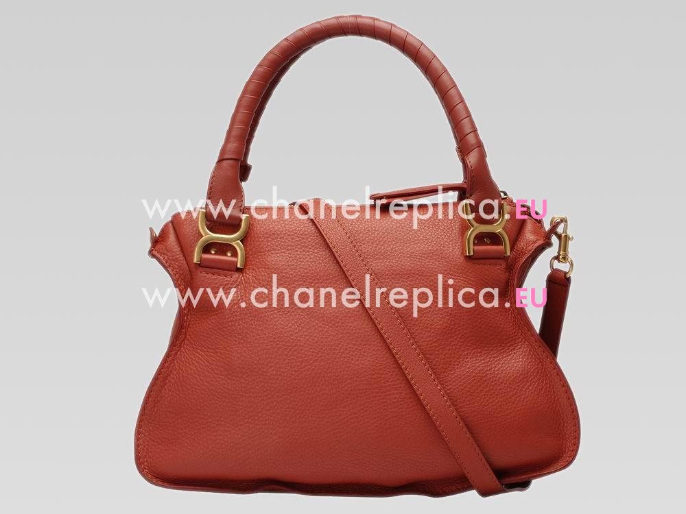 CHLOE Medium Marcie Double Handle Bag Maple-leaf Red C471529