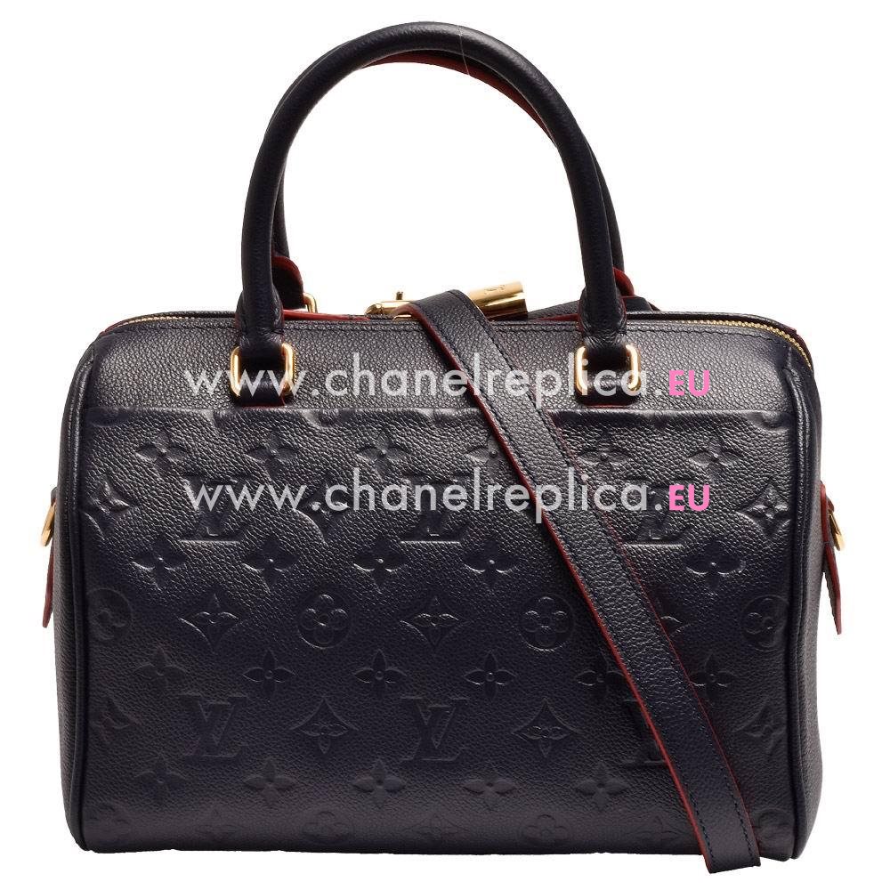 Louis Vuitton Speedy Bandouliere 25 Handbag NavyXred M43501