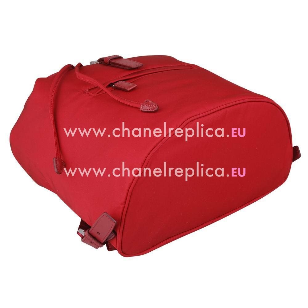 Prada Classic Buckle Triangle Logo Nylon Backpack Red PR5417717