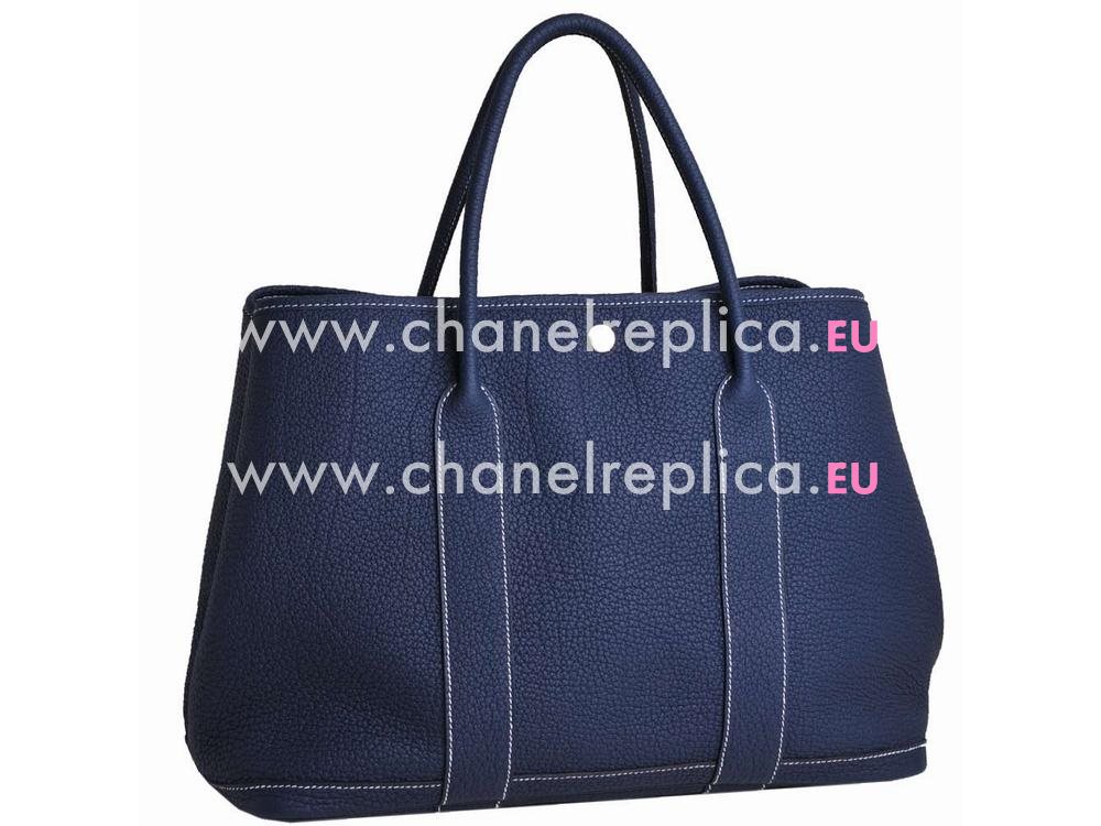 Hermes Garden Party 36 Togo Leather Bag In Blue H068711CK