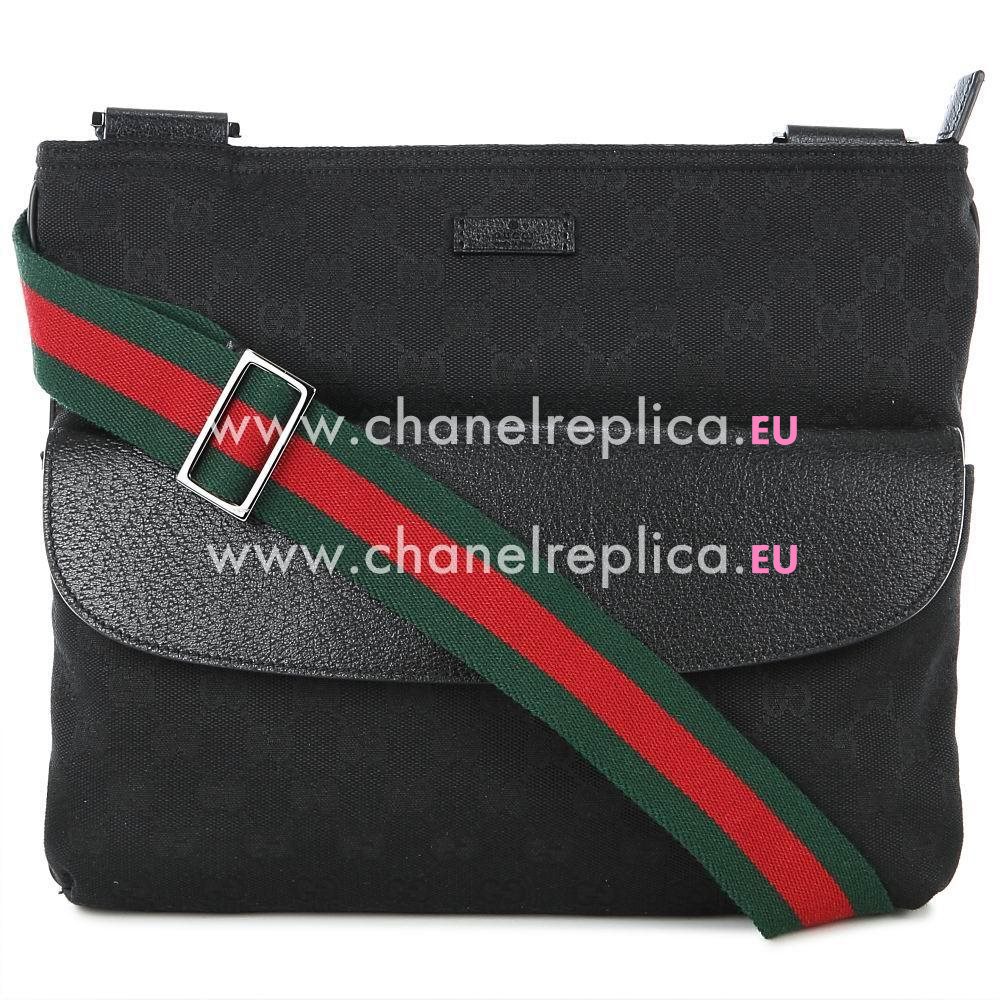 Gucci Classic GG Weaving Shoulder Bag In Black G5651942