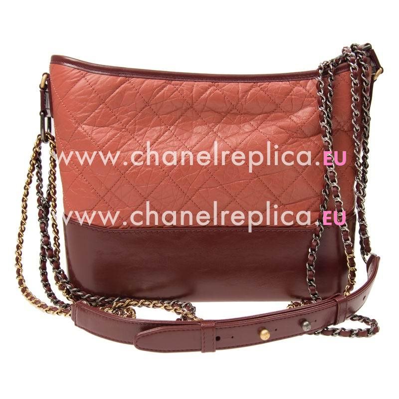 Chanel Gabrielle Two-tone Chain Shouldbag In Red A93824REDGP
