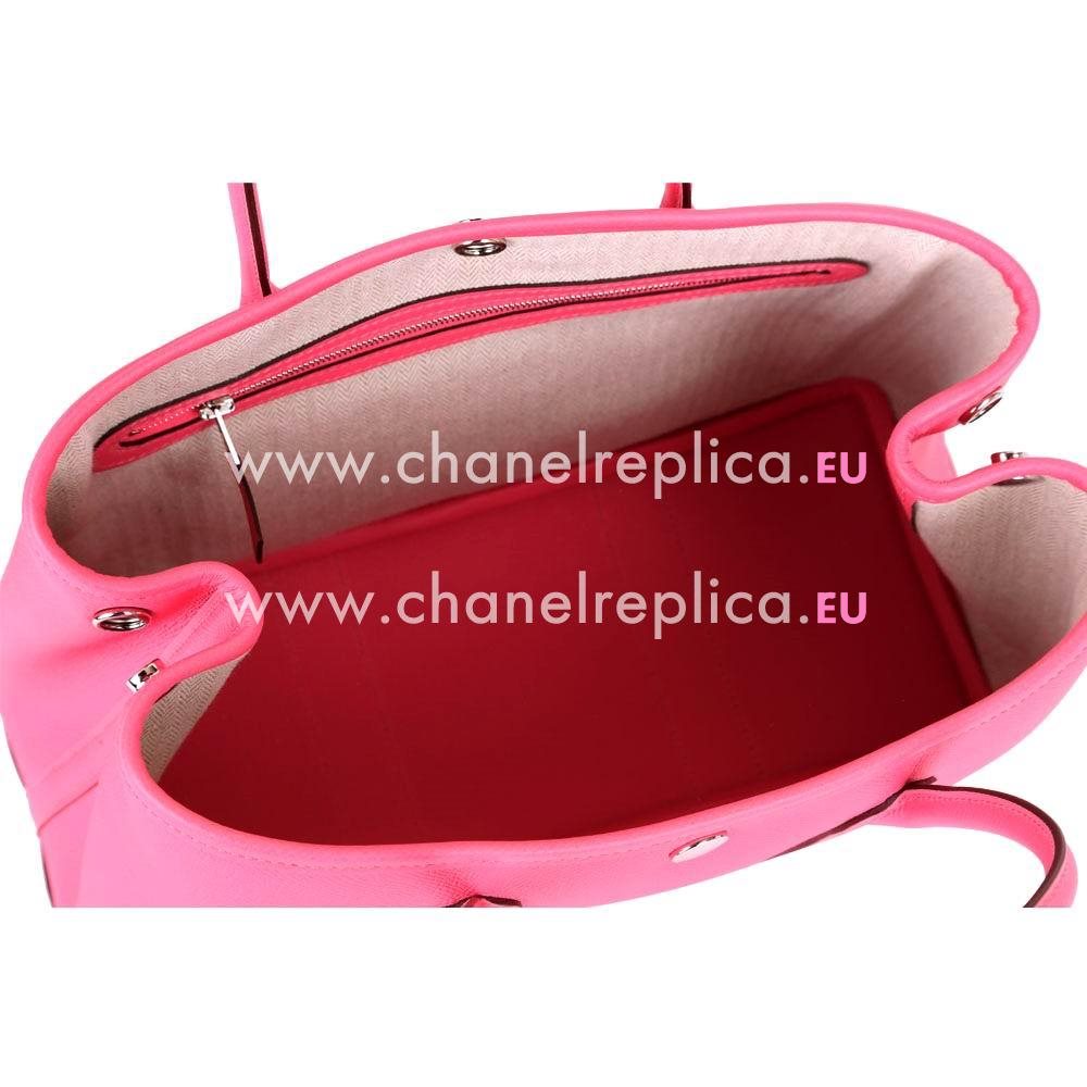 Hermes Garden Party 30cm Epsom Calfskin Handbag Pink H7031405