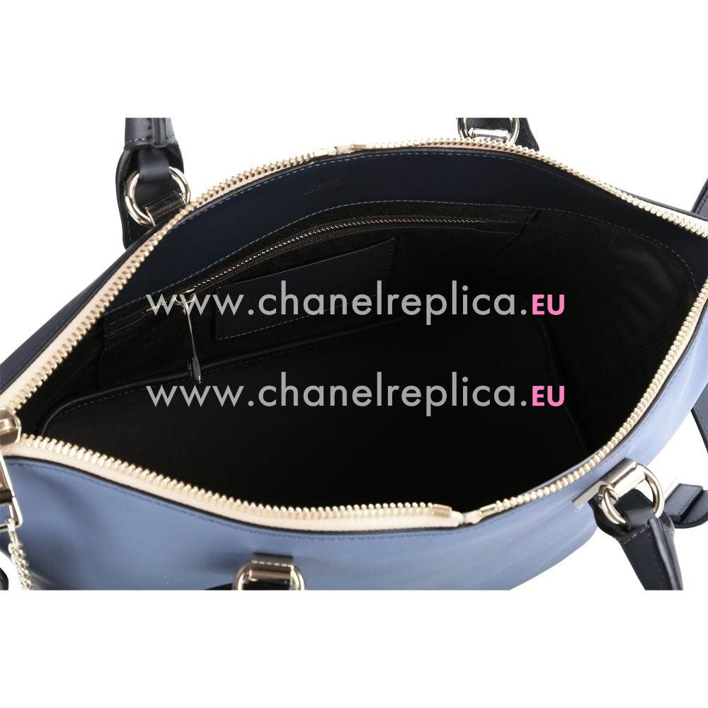 Chloe Baylee Calfskin Hand Bag In Blue/Dark Blue C5720476