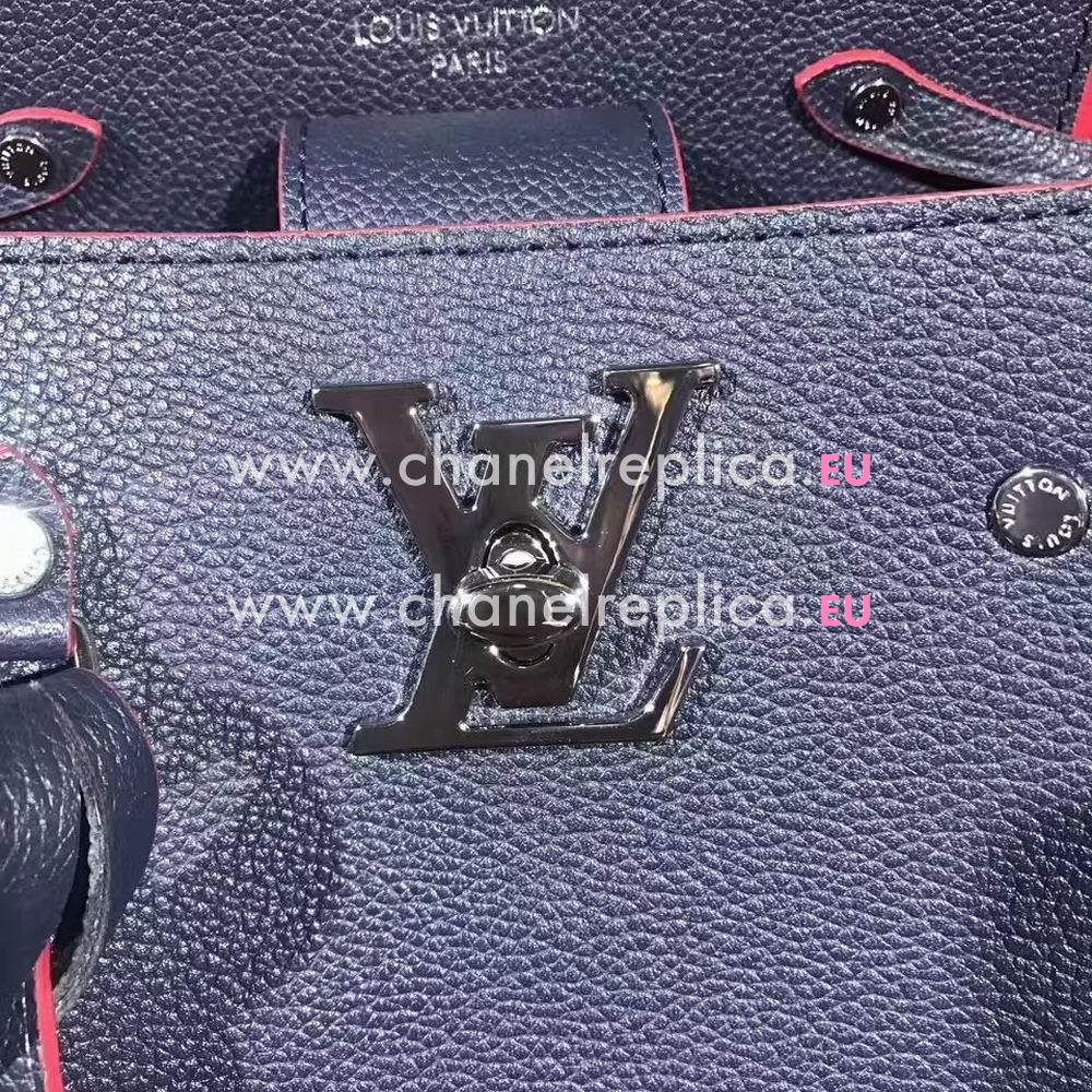 Louis Vuitton Lockme bucket Soft Calfskin Bag Blue M54681