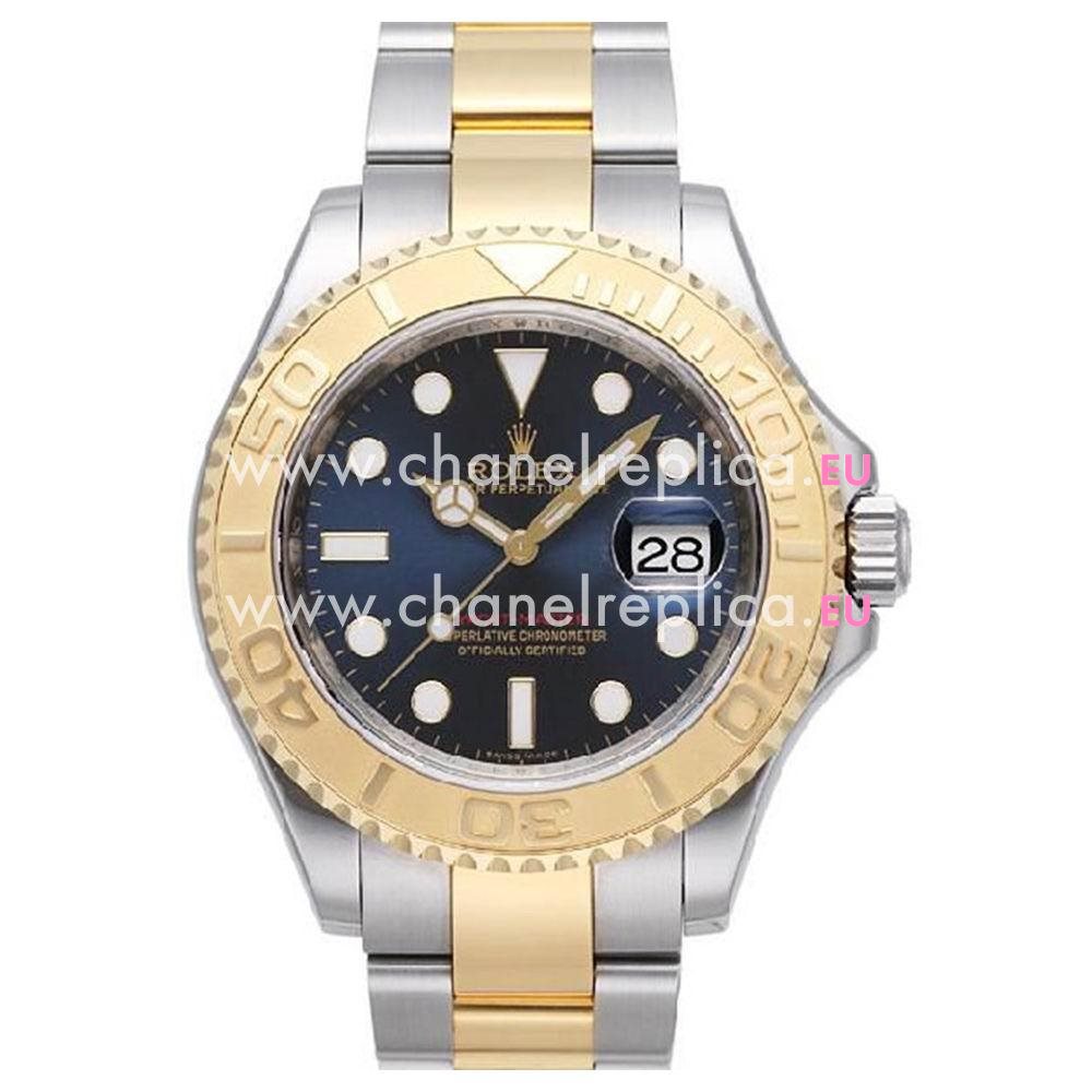 Rolex Yacht-Master Automatic 40mm 18K Gold Stainless Steel Watch Blue R7030704