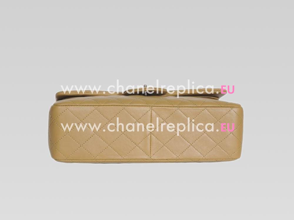 Chanel Lambskin Jumbo Double Flap Bag Khaki(Silver) A58600KAS