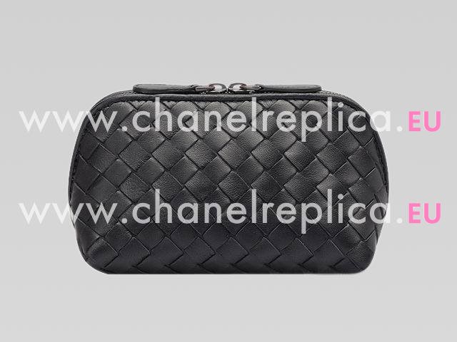 Bottega Veneta Intreciatto Nappa Weave In Black BGV41472