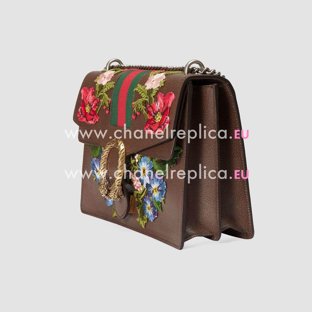 403348 CWIJX 2570 Gucci Dionysus embroidered leather shoulder bag