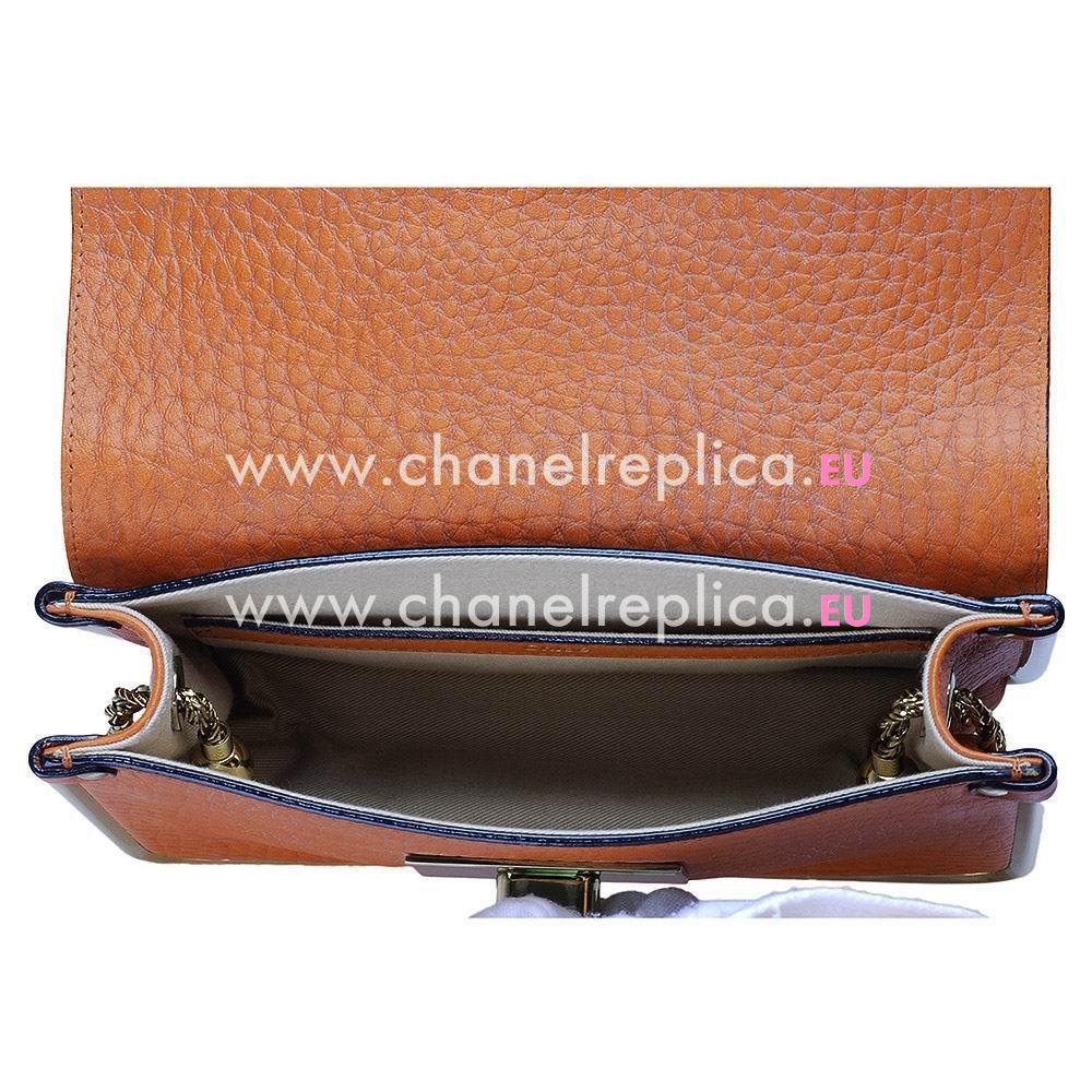 Chloe SALLY Caviar Calfskin Bag In Orange C5230408