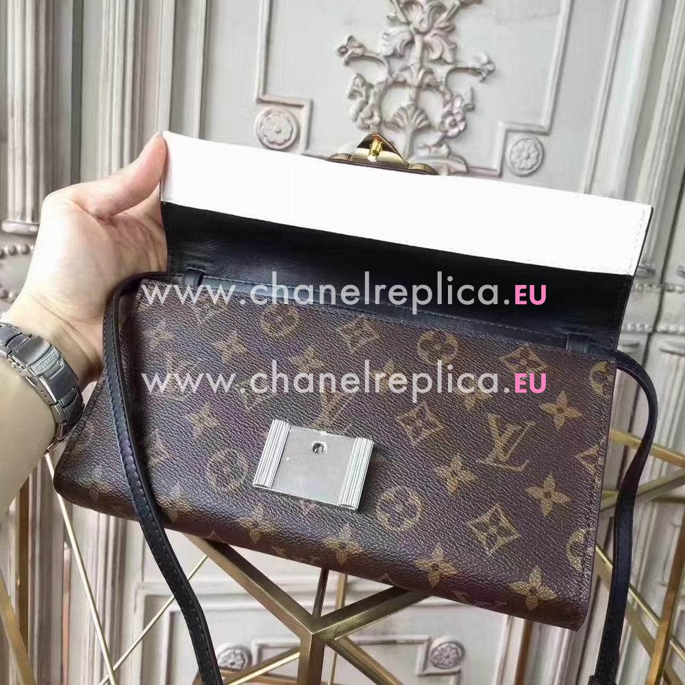 Louis Vuitton Monogram Column Clutch Monogram Calfskin Hand Bag M54617