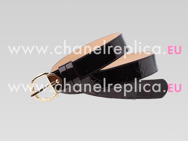 Louis Vuitton Monogram Vernis Leather Embossing Belt Purple M6979W