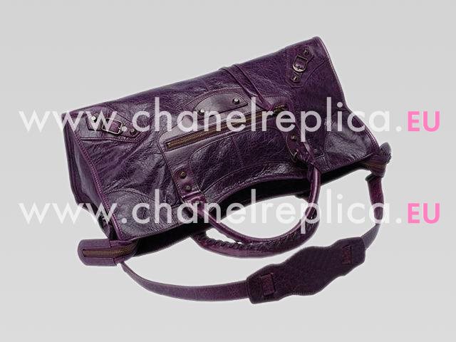 Balenciaga Part-Time Small Stud Bag Purple 168028PU