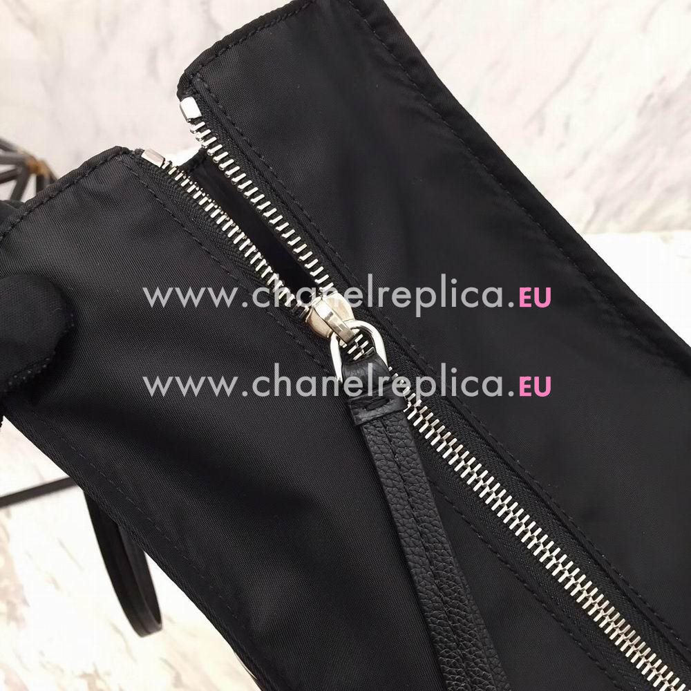 Prada Etiquette Calfskin Tote Bag Black P7092003