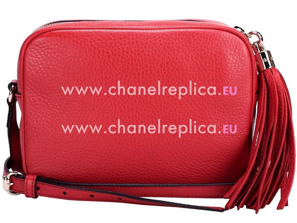 Gucci Soho Disco Calfskin Bag In Red G576769