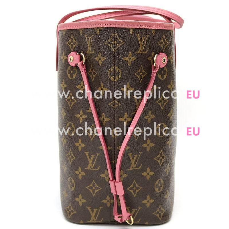 Louis Vuitton Monogram Canvas Neverfull MM Rose M40939