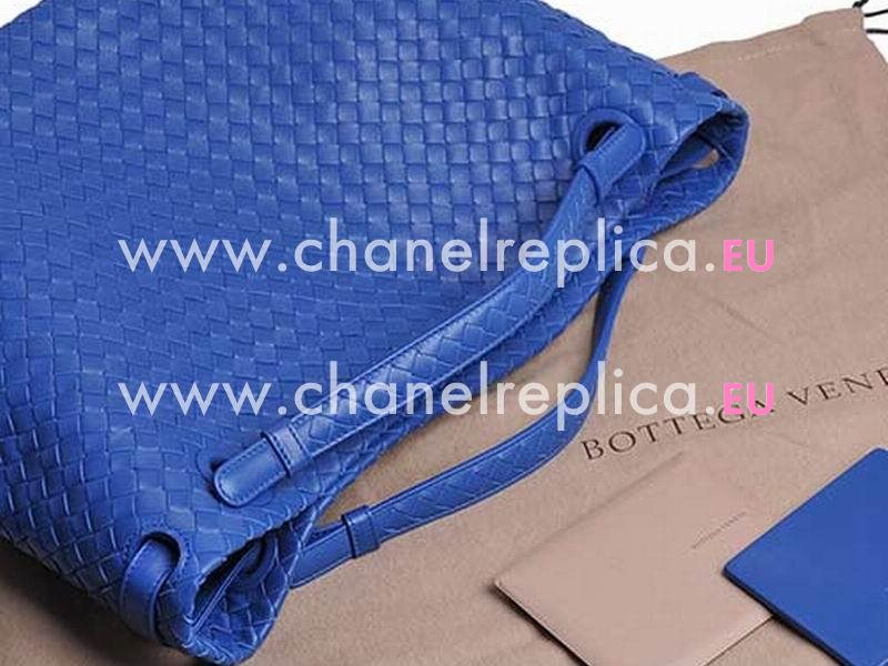 Bottega Veneta Nappa Double Handle Woven Bag Light Blue BV179320
