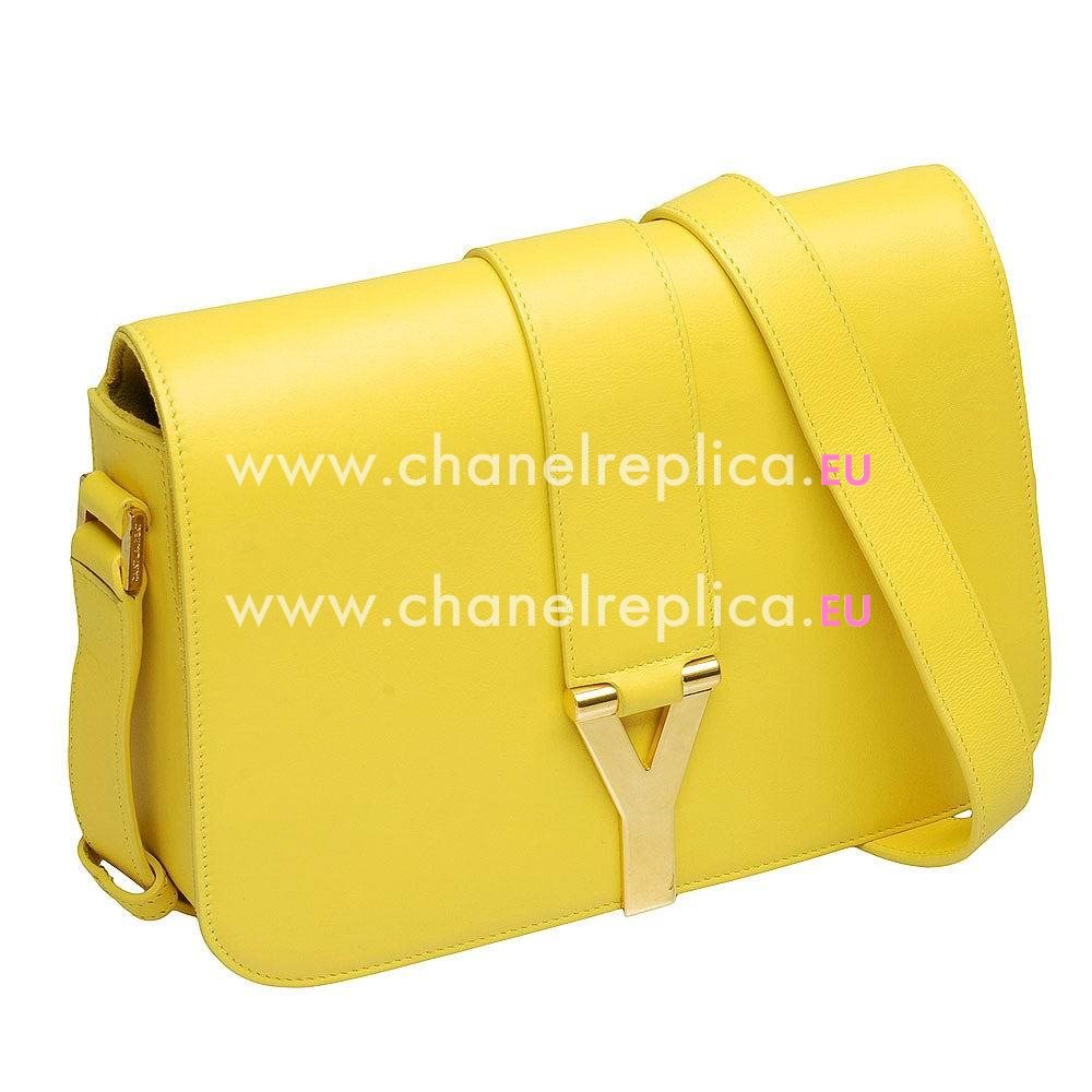 YSL CABAS PETIT Y Calfskin Bag In Yellow YSL5794232