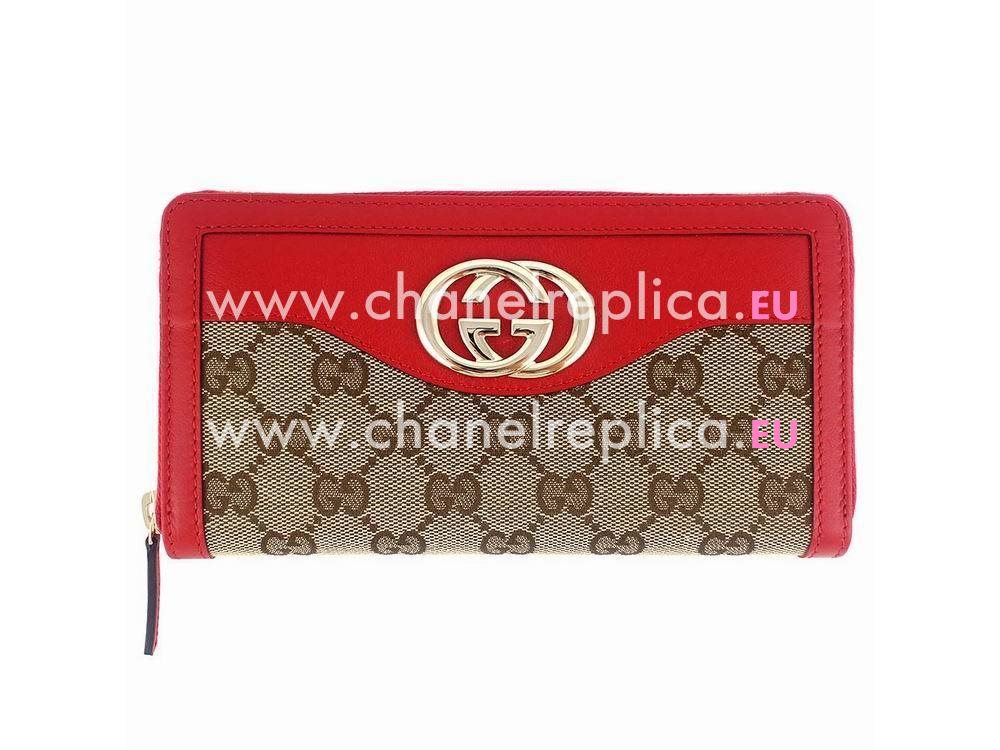 Gucci GG Calfskin Weaving Wellets In Tomato Red G5589908