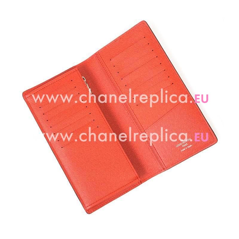 Louis Vuitton Supreme X EPI Leather Red Brazza Wallet M67719