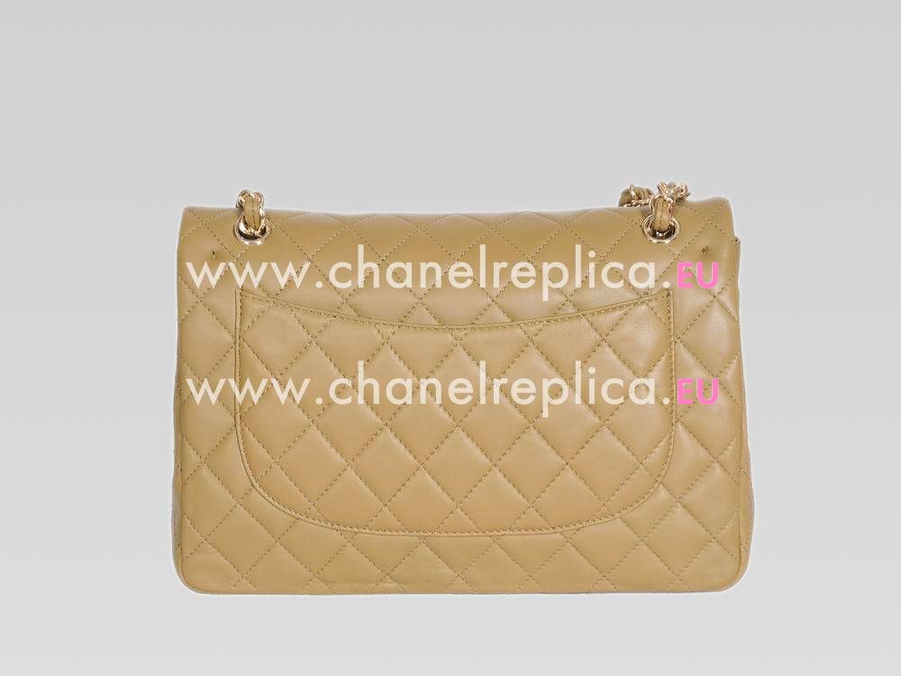 Chanel Lambskin Jumbo Double Flap Bag Khaki(Gold) A58600KAL