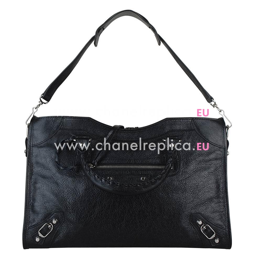 Balenciage City Lambskin Dilvery hardware Classic Bag Black B2054992