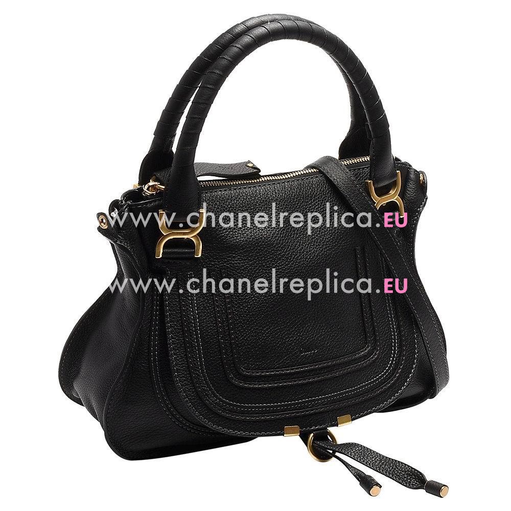 CHLOE Marcie Calfskin Hand/Shoulder Bag Black CL7040507