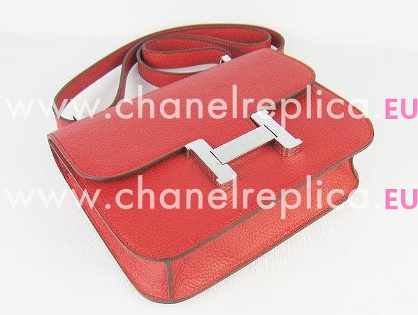 Hermes Constance Bag Micro Mini In Red(Silver) H1017RS
