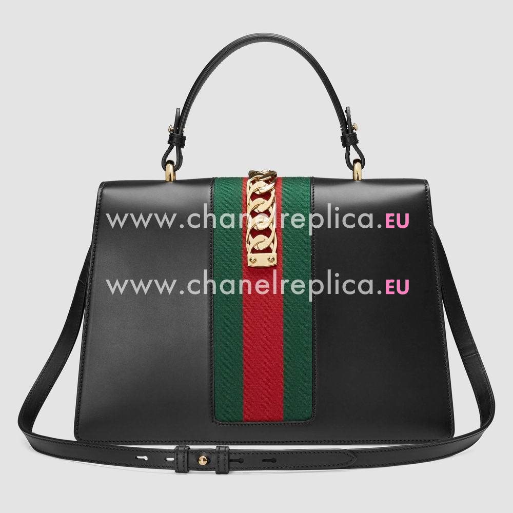 Gucci Sylvie leather top handle bag 431665 CVL1G 1060
