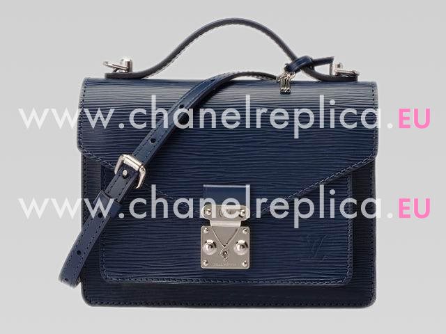 Louis Vuitton 2013 Epi Leather Monceau BB Bag Blue M40785