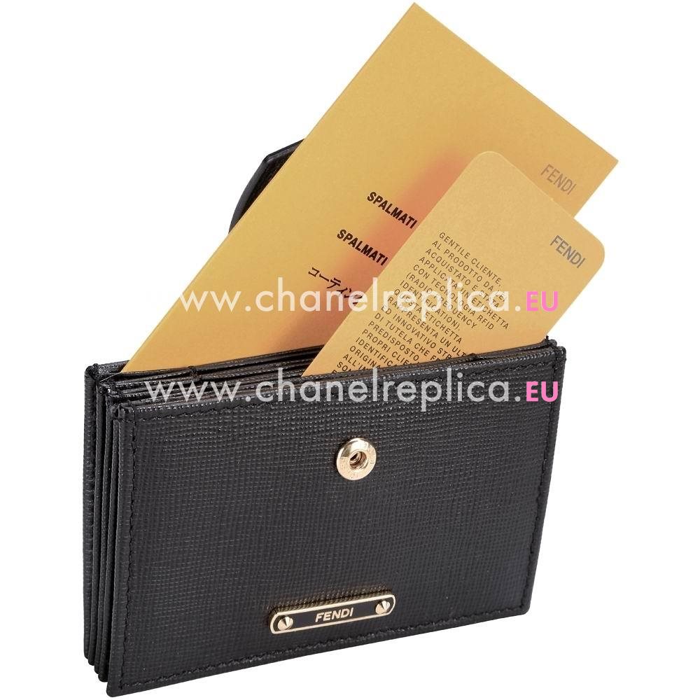 FENDI Calfskin Card Bag Black F5712765