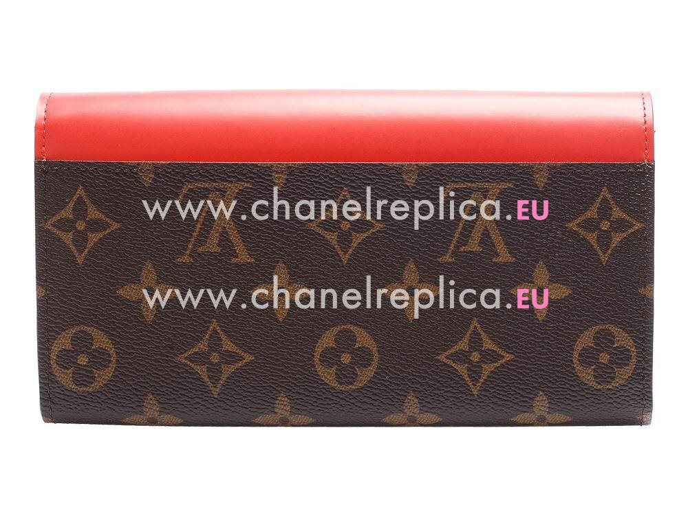 Louis Vuitton Monogram Canvas Sarah Wallet Totem Flamingo M61348