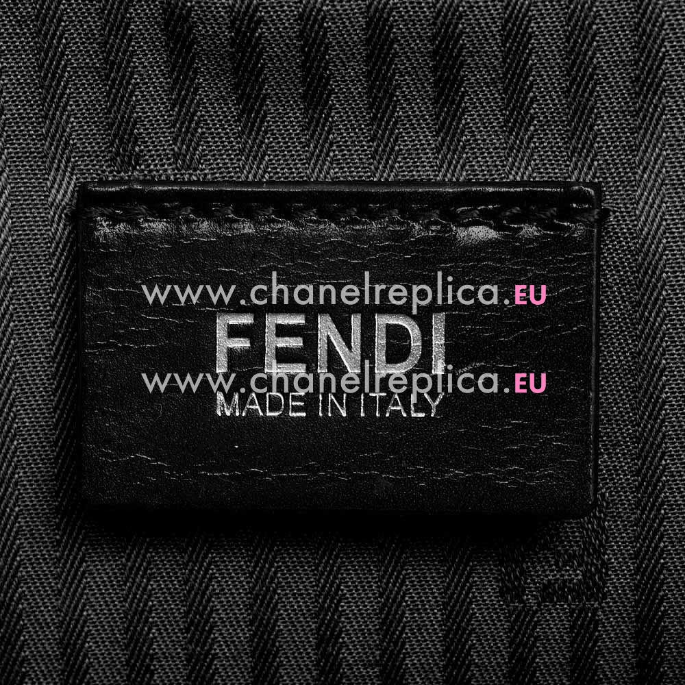 Fendi Petite 2Jours Cowhide Hand/shouldbag Black F1548684