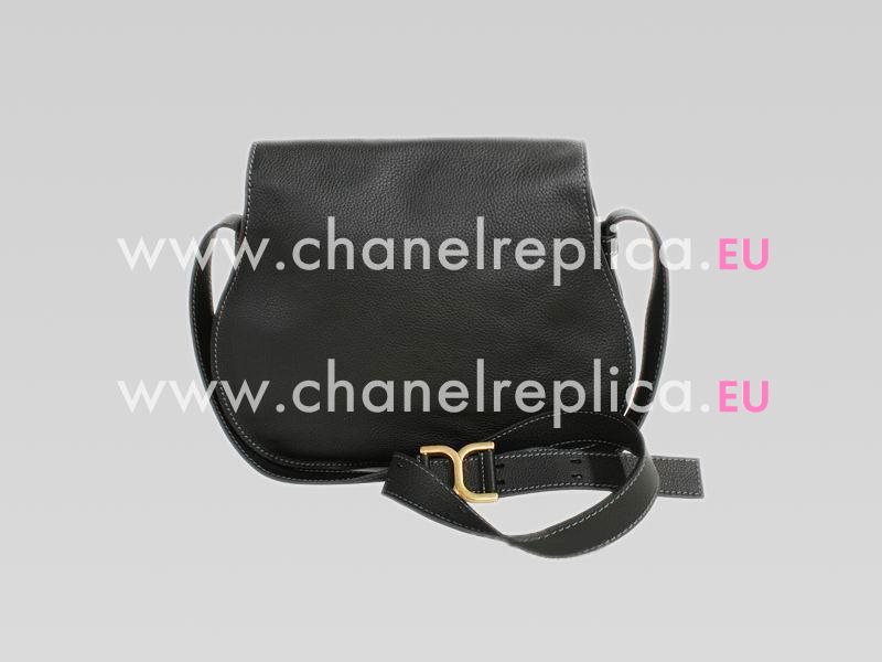 CHLOE Marcie Large Calfskin Crossbody Bag In Black C451372