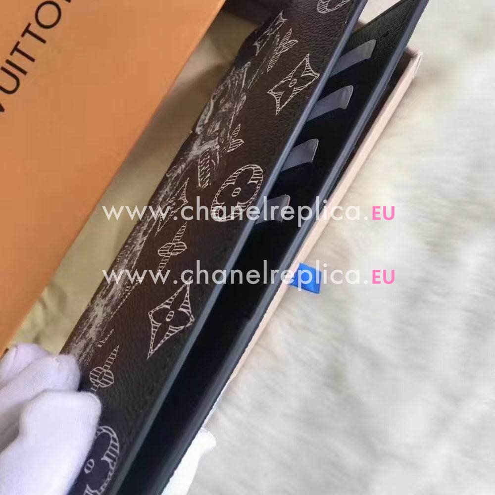 Louis Vuitton Brazza Monogram Canvas Wallet Encre M66025
