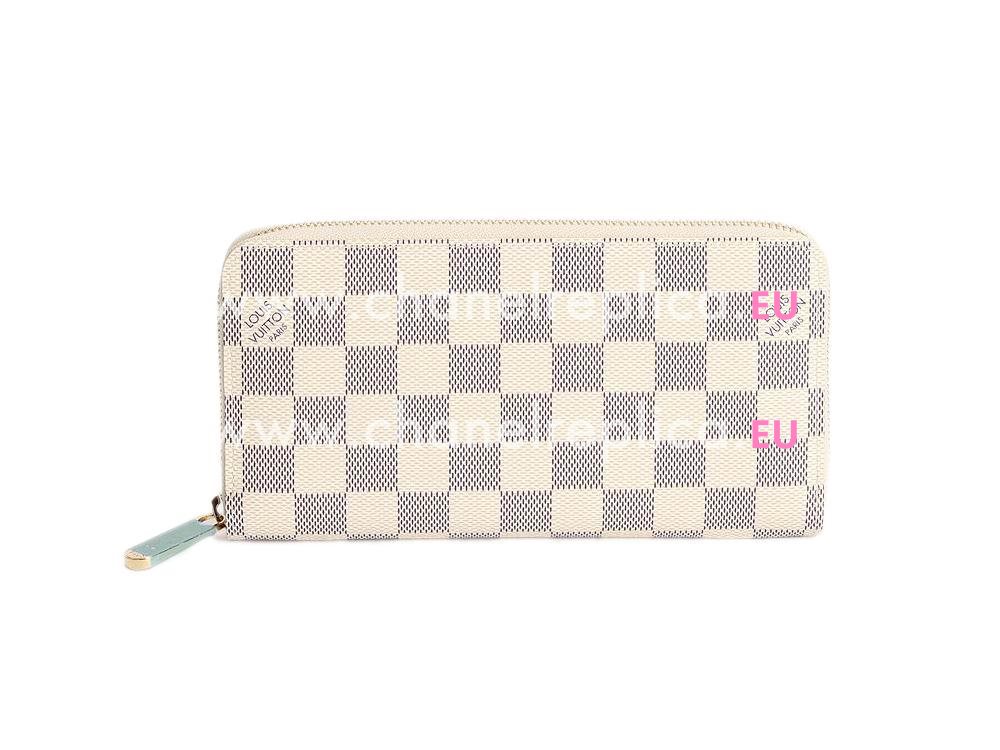 LOUIS VUITTON DAMIER AZUR CANVAS ZIPPY WALLET N60019