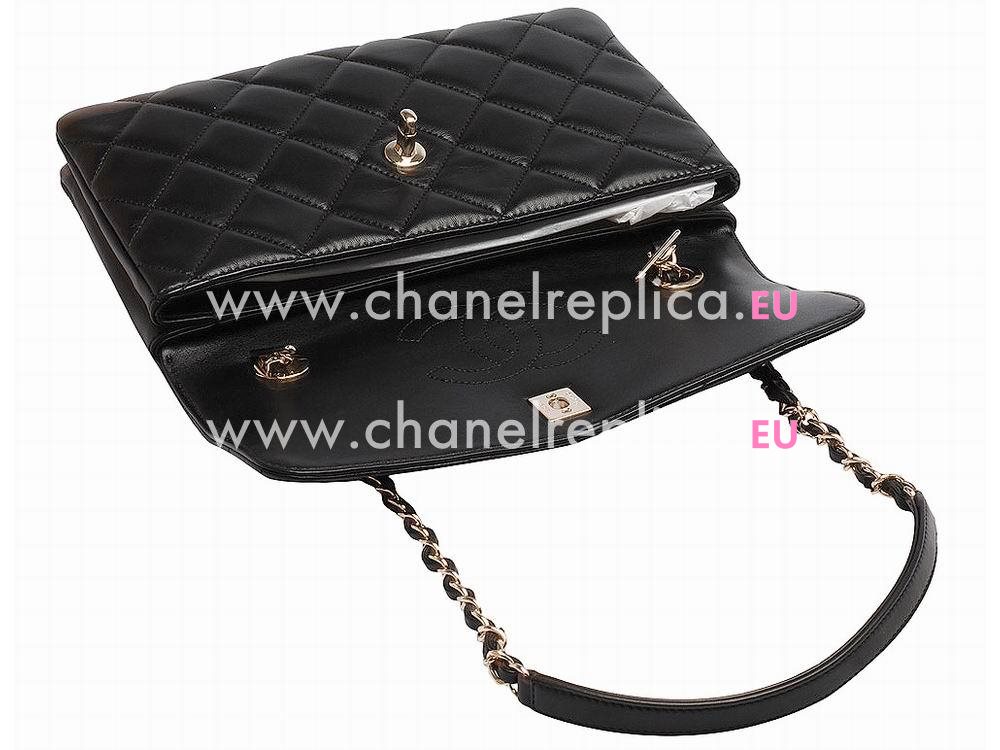 Chanel Trendy Series Cowhide Quilted Shoulder Bag Gold A57804