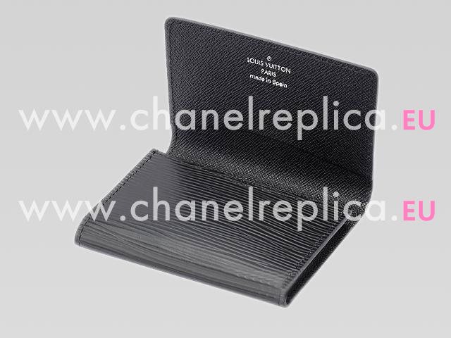 LOUIS VUITTON EPI LEATHER BUSINESS CARD HOLDER BLACK M56582