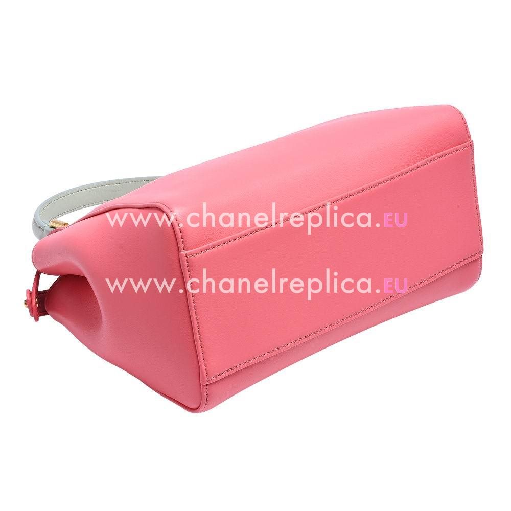 FENDI Regular Peekaboo Calfskin Shoulder Bag Pink F1548708
