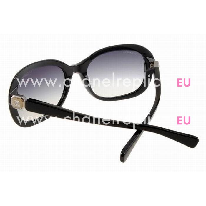 Chanel Metal Plastic Frame Sunglasses Black A7082804