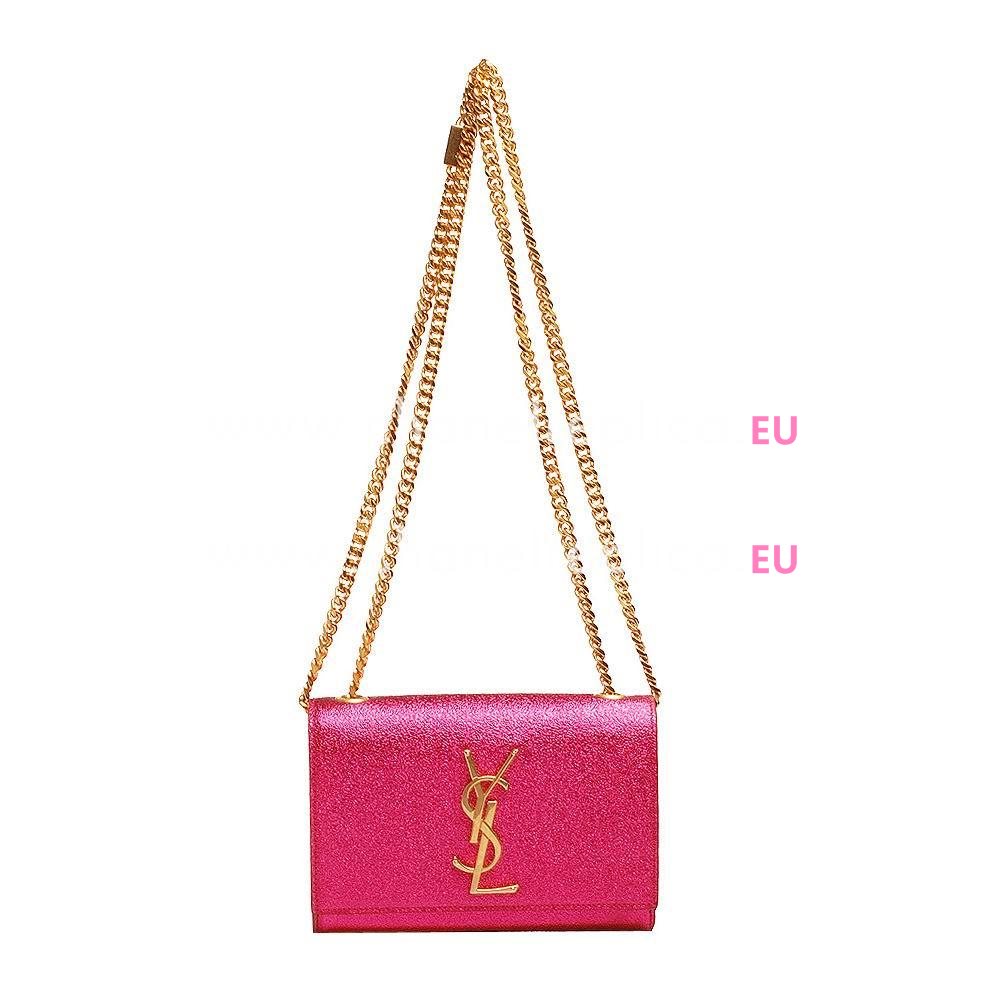 YSL Bo Monogram Calfskin Peach Red YSL563546