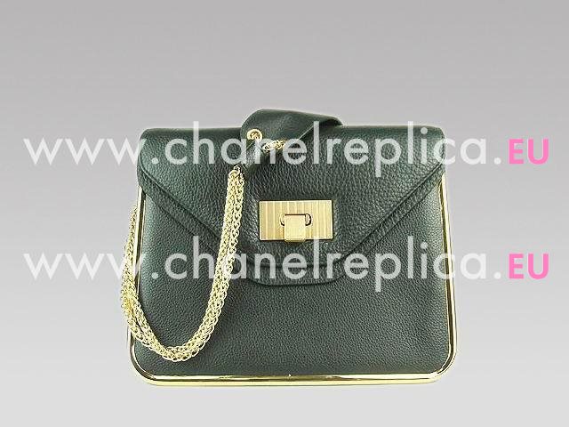 Chloe Shoulder-Bag 50898 In Greenish Black C50898-2