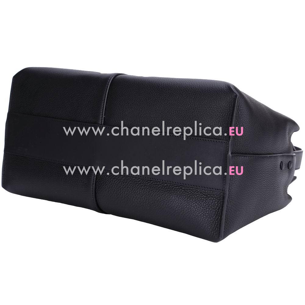 Chloe Gate Calfskin Hand Bag In Black C5254185